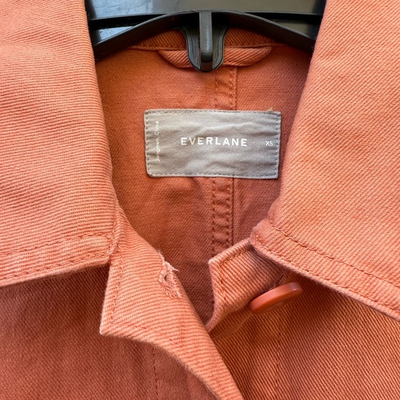 Everlane The Denim Chore Utility Jacket in Terracotta Women’s Size XS - Picture 3 of 5